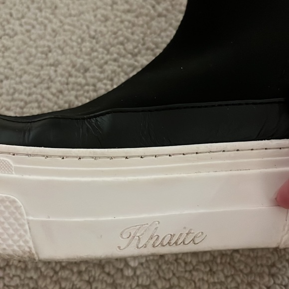 KHAITE ludlow high-top sneakers in black - Picture 2 of 5